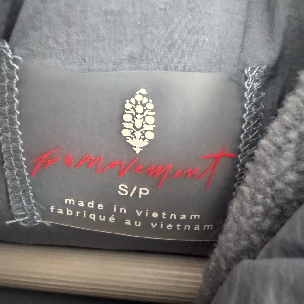 Free People Happy Trails Poncho blue/grey size Small - Picture 4 of 11